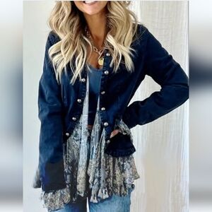 Boho  steampunk jacket L